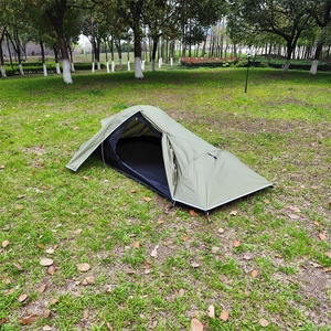 MCETO Tente de randonnée 1 personne ultralégère coupe-vent bivouac randonnée extérieure Double couche auvent équipement de <span class=keywords><strong>Camping</strong></span> - Product Image 5