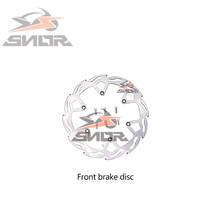 SNOR, nuevos discos de freno traseros delanteros cruzados para motocicleta, Rotor de acero de 260/220mm, 6 orificios para KTM EXC HUSQVARNA/A8/C8
