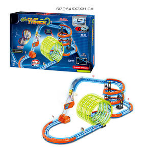 2025 pistas luminosas juguetes niños DIY montaje riel de alta velocidad control remoto vehículo juego pista de carreras eléctrica con <span class=keywords><strong>coches</strong></span> rc - Product Image 3