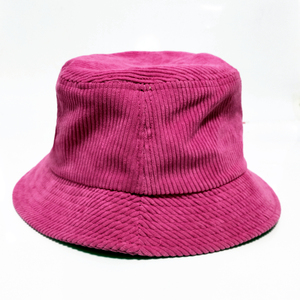 Diseño barato Su propio logotipo Mujeres Sombreros de cubo Bordado de pana Fabricación de sombreros de cubo - Product Image 2