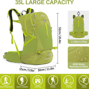 Échantillon gratuit, vente en gros en Chine, sacs à dos de randonnée personnalisés pour hommes, sublimation, voyage en plein air, camping, sacs à dos anti-odeurs - Product Image 4