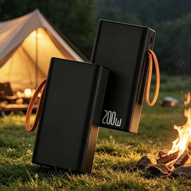 New Trending OEM Laptop Product Portable Outdoor Power Bank with Cable 20000mah PD 100W Fast Charging Power Bank for Macbook