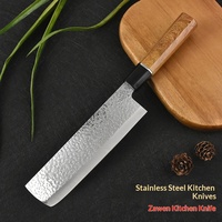 Couteau de chef forgé à la main de 7 pouces, lame en acier inoxydable de 17,5 cm, couteau de cuisine multi-usages, outil de cuisson pour les sushis