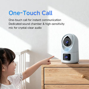 Caméra de <span class=keywords><strong>surveillance</strong></span> pour bébé CB91DR 6MP, <span class=keywords><strong>WiFi</strong></span> double bande, batterie 5200mAh, fonction de conversation à un bouton, audio bidirectionnel, détection humaine - Product Image 2