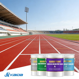 Revêtement de sol extérieur en résine époxy sans solvant pour piste de course de stade sur base en béton - Product Image 1
