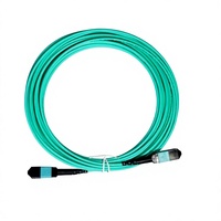 Kabel Trunk Fiber Multimode 8 Core MPO Female ke MPO Female OM3 Tipe B 7M 50/125 untuk 40G