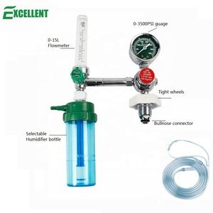 Régulateur de pression à flotteur vertical Bullnose avec humidificateur pour <span class=keywords><strong>bouteille</strong></span> de <span class=keywords><strong>gaz</strong></span> - Product Image 2
