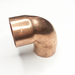 Coude en cuivre à rayon court de 25,4 mm, 90 degrés, C X C, raccord de 1 pouce avec deux coupelles à souder - Product Image 1