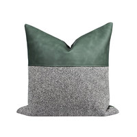 RUIYI 2026 Maßgefertigter Quadratischer Kissenbezug Gestreift Vintage Geometrisch Nordisch Luxuriös Modern Leder Kissen Abnehmbar Waschbar Wohnzimmer