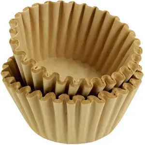 Manufacturer Unbleached Brown Color Basket/Bowl Shape Coffee Filter Paper Coffee Paper Filter