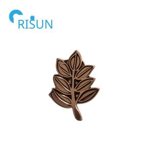 تصنيع المعادن المخصصة فرع السنط دبوس غصن من السنط طية صدر السترة دبوس أخضر الماسونية ورقة شجر مجوهرات دبوس بروش شارة - Product Image 2