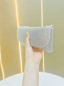 New Cross-border Chain Mobile Phone <b>Bag</b> <b>Small</b> Change Single Shoulder Crossover Clutch Dinner Unisex No Tanjing - Product Image 2