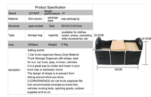 Prodotti più venduti 2020 in Usa Organizer auto bagagliaio <span class=keywords><strong>scatola</strong></span> di immagazzinaggio - Product Image 4