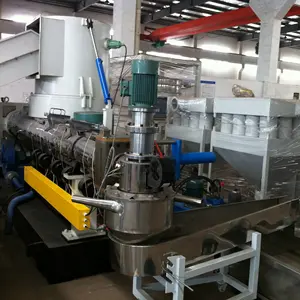 Pp Pe Film Stijve Vlokken Plastic Recycling Granulator Machine/Pp Pe Vlokken Pelletiseren Lijn