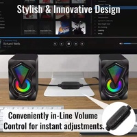 Haut-parleur filaire USB Offre Spéciale RGB light mini 2.0 pour ordinateur de bureau et de jeu