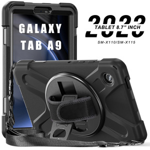 Funda resistente tipo armadura para tableta <span class=keywords><strong>Samsung</strong></span> Galaxy Tab A9 8.7" <span class=keywords><strong>2023</strong></span> X110/X115 con asa y correa para el hombro. - Product Image 3