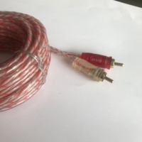 Kabel Audio mobil Stereo pria KE pria ekstensi Audio 2 m RCA dalam jumlah besar
