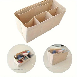Op maat gemaakte logo-vilt organizer reistas binnenportemonnee draagbare opbergzak voor make-up opbergtas - Product Image 6