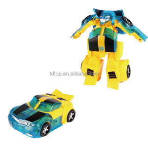Gran oferta 2 en 1 para juguetes Transformers, <span class=keywords><strong>Robot</strong></span> combinado de plástico, coche y avión, <span class=keywords><strong>Robot</strong></span> DE SEGURIDAD DIY, juguetes para niños - Product Image 2