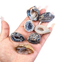 Cristal naturel brut, agate marocaine, géode non polie, cristal de petite taille, objet de collection, décoration en cristal