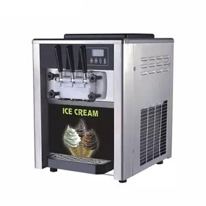 18L/H 1800W Table Top Ice Cream Vending Machine to make soft ice creams