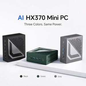 Mini PC Ryzen AI 9 HX370 all'ingrosso con Radeon 880M, DDR5 64GB, NVMe 2TB, USB4, Dual LAN 2.5G, Computer Desktop 4K per AI Training - Fabbrica OEM - Product Image 2