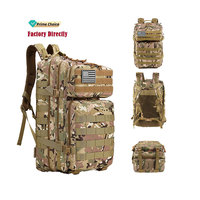 Sac tactique d'été de grande capacité personnalisé imperméable à l'eau camouflage unisexe vintage mode en nylon fermeture à glissière doublure en polyester