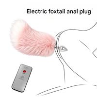 Plug anal électrique en métal en forme de queue de renard, jouet sexuel pour jeux de rôle, équipement de dressage et de punition SM, produits SM