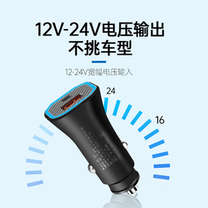 Cargador de coche de carga rápida de doble puerto 20W USB tipo A tipo C QC3.0 con cable para teléfonos móviles - Product Image 4