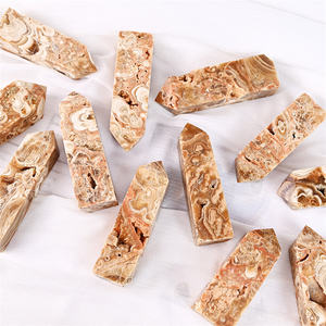 Torre de Cristal Natural en Oferta, Punta de Calcita Ámbar Tallada de Feng Shui para Decoración del Hogar - Product Image 2