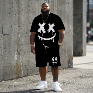 Conjuntos de Camiseta de Dos Piezas Casuales y Elegantes para Hombre, con Estampado de Dibujos Animados, de Secado Rápido, 100% Poliéster, Tejido de Verano - Product Image 3