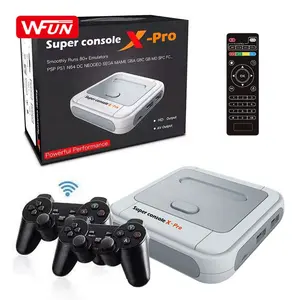 Aktualisierte Unterstützung 4k HD TV-Ausgang Wifi-Spiel Downloads De Video Juegos Super Console X Pro Retro-Spiele