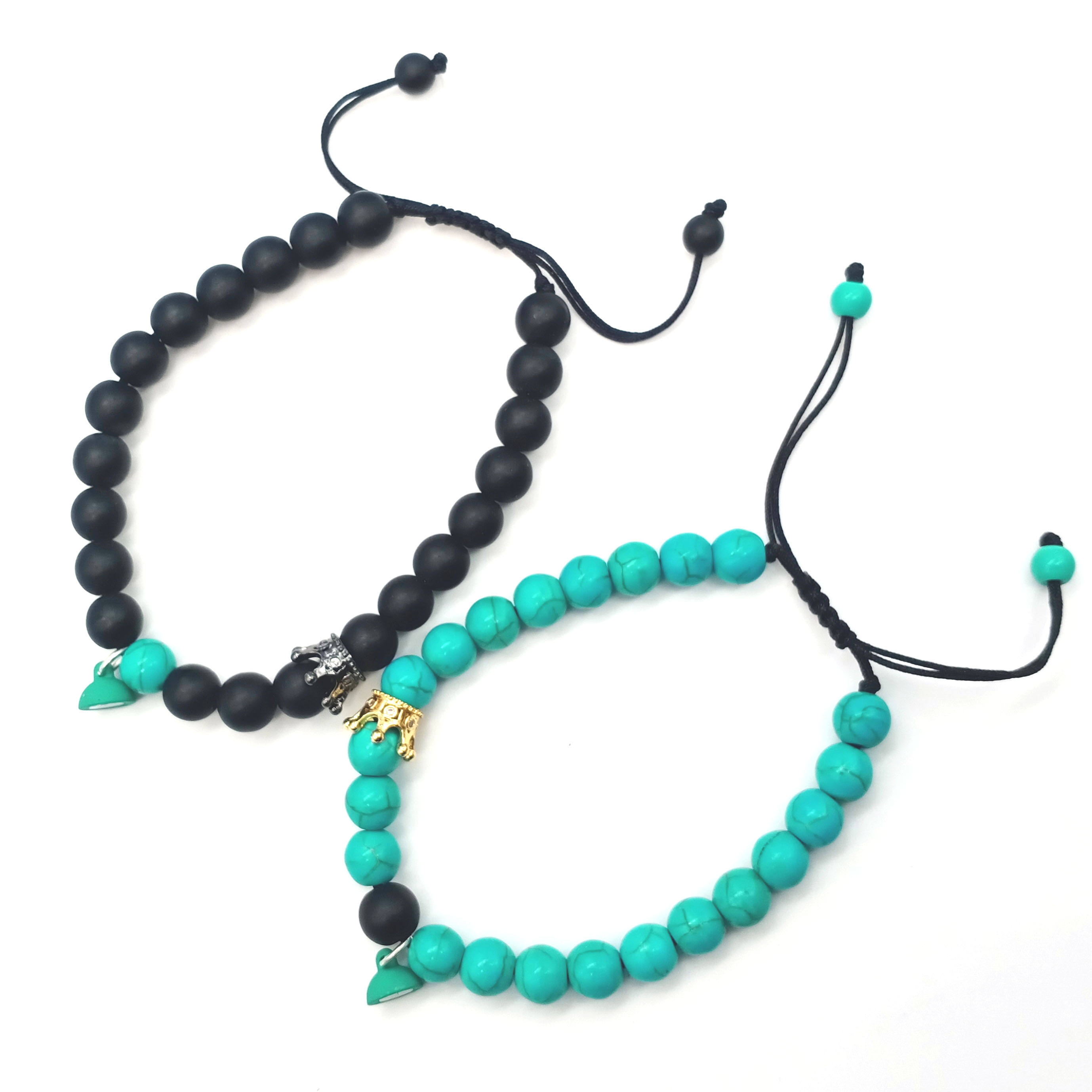 Turquoise black with crown