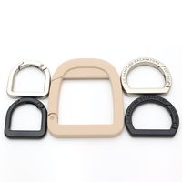 Berbagai Bentuk Carabiner Custom Snap O Ring Clasp D Ring Carabiner Metal Oval Spring Ring dengan logo untuk Aksesoris Gantungan Kunci