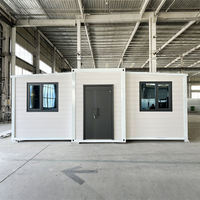 Maisonnette mobile préfabriquée pliable et transportable de 2 à 3 chambres, conteneur extensible de 20 pieds, pour usage résidentiel ou comme espace commercial (supermarché/salon) - En vente