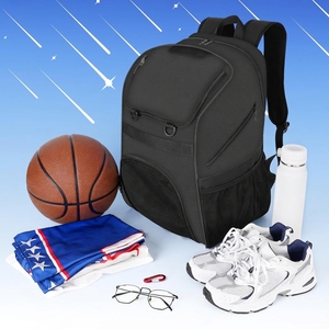 Bolsa de Baloncesto con Compartimento para Zapatos y Soporte para Balón, <span class=keywords><strong>Mochila</strong></span> Deportiva Resistente al Agua para Entrenamiento Deportivo, Apta para Voleibol y Gimnasio - Product Image 4