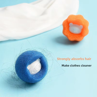Balle de lavage à friction grande taille pour machine à laver, anti-emmêlement, éponge magique, éliminateur de poils, puissant détachant magique