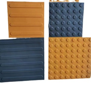 Tableros de Pavimentación Táctil de PVC Ronda 25x25cm 30x30cm 40x40cm para Caminos Peatonales Exteriores y Seguridad de Plataformas - Product Image 4