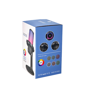 ไมโครโฟน GAM-S1 RGB แบบ USB สำหรับพอดแคสต์ วิดีโอ ไมค์คอนเดนเซอร์ พร้อมปุ่มปิดเสียงเร็ว ขาตั้ง ป๊อปฟิลเตอร์ ไฟ RGB ตัวกันกระแทก - Product Image 6