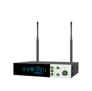 Système de microphone à condensateur sans fil AIDI FM-100 avec suppression du bruit et <span class=keywords><strong>casque</strong></span> <span class=keywords><strong>pour</strong></span> karaoké extérieur, véritable diversité, longue portée - Product Image 2