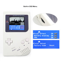 Écran LCD IPS Q5 laminé Hispeedido pour GB DMG, kit d'écran LCD rétroéclairé avec menu OSD intégré pour console Gameboy