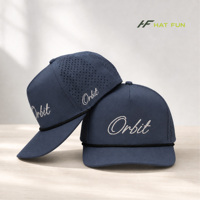 Casquette de golf personnalisée pour homme, 5 panneaux, en nylon, logo perforé au laser, respirante, séchage rapide, réglable, sport, extérieur