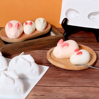 Mousse für Kaninchen gelee Silikon form Umwelt freundliches Antihaft-Gebäck-Backwerk zeug Babynahrung & Kuchen form PC-Material