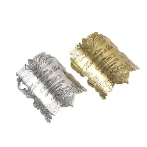 Autocollant d'emblème incurvé pour tube de direction de vélo en aluminium personnalisé de luxe, double face, imperméable, auto-adhésif - Product Image 3