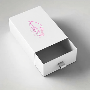 Boîte à bijoux en carton noir écologique personnalisée, tiroir en papier, emballage pour bague, boucles d'oreilles, boîte à bijoux en papier coulissant de style tiroir, boîtes à collier - Product Image 6