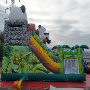 Parc gonflable giant commercial grade <b>inflatable</b> panda bouncer and slide combo kids bounce house for sale - Product Image 6