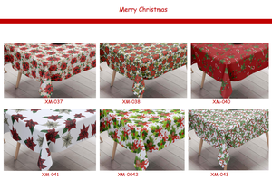 <span class=keywords><strong>Nappe</strong></span> de table traditionnelle de Noël <span class=keywords><strong>en</strong></span> plastique imperméable jetable et durable pour la décoration de table de luxe, taille personnalisable - Product Image 5