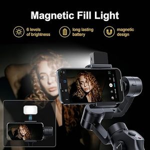 <span class=keywords><strong>FUNSNAP</strong></span> Gimbal Stabilizer <span class=keywords><strong>Capture</strong></span> 2s Combo 3-Axis Stabilization Phone Gimbal con luz de relleno Face Tracking para viajar - Product Image 2