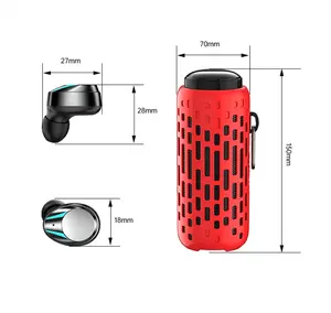 2023 New Arrivals M47 speaker tws EARPHONE WITH BASS SOUND with charging box earbuds with speaker earphone speakers