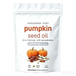 Cápsulas de Aceite de Semillas de Calabaza HKY para el Crecimiento Natural del Cabello y Refuerzo del Sistema Inmunitario, 180 Unidades, No Apto para Niños - Product Image 1